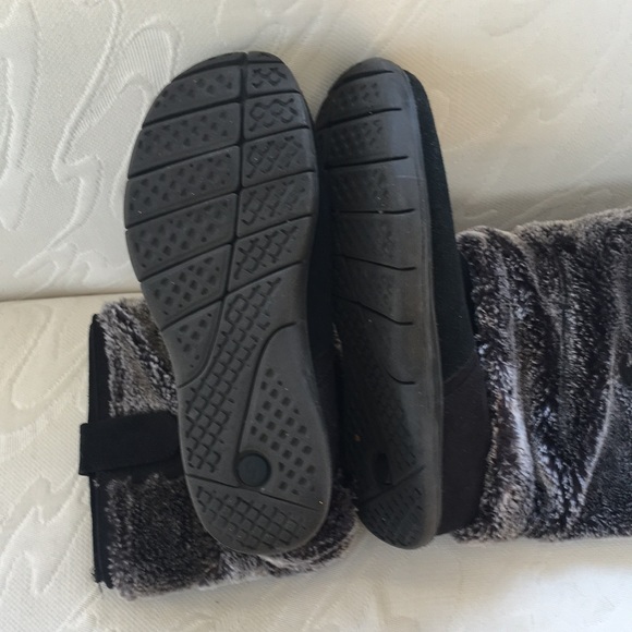 Tony Little Black Suede Fit Boot Size 9 - Picture 3 of 4